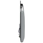 vidaXL Tête de lit suspendue Avec lumière LED Gris clair Tissu