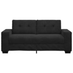 vidaXL Canapé causeuse noir 140 cm velours