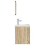vidaXL Ensemble de meubles de salle de bain 3 Pièces chêne sonoma