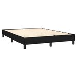 vidaXL Sommier à lattes de lit avec matelas LED Noir 140x200 cm Tissu