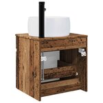 vidaXL Meuble de lavabo mural Bois ancien 49 x 44 5 x 66 cm