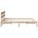 vidaXL Cadre de lit en bois massif pin 160x200 cm