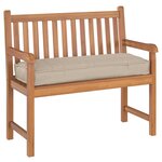 vidaXL Coussin pour banc de palette Taupe 110 x 40 x 8 cm Tissu Oxford