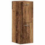 vidaXL Set de Meubles pour Salle de Bain avec porte 3 Pièces Bois Ancien