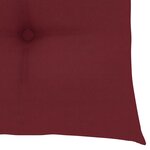 vidaXL Chaises de jardin avec coussins rouge bordeaux 4Pièces Teck massif