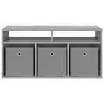 vidaXL Basboard avec tiroir Gris Sonoma 87 x 27 5 x 43 cm