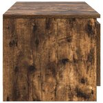 vidaXL Meuble TV Chêne fumé 140x40x35 5 cm Bois d'ingénierie