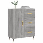 vidaXL Buffet sonoma gris 69 5x34x90 cm bois d'ingénierie