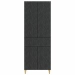 vidaXL Ensemble de Meubles 2 Pièces Noir Bois d'ingénierie