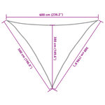 vidaXL Voile d'ombrage 160 g/m² Taupe 5x5x6 m PEHD