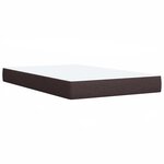 vidaXL Sommier à lattes de lit avec matelas Marron foncé 120x200 cm