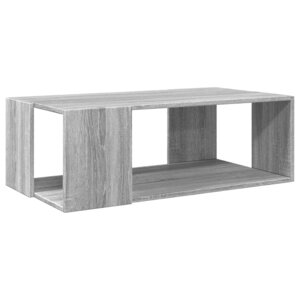 vidaXL Table basse sonoma gris 89 5x48x30 cm bois d'ingénierie