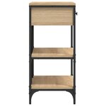 vidaXL Table console chêne sonoma 75x34 5x75 cm bois d'ingénierie