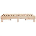 vidaXL Cadre de lit sans matelas 120x190 cm bois de pin massif