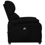 vidaXL Fauteuil Noir Tissu