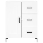 vidaXL Buffet blanc 69 5x34x90 cm bois d'ingénierie