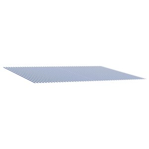 vidaXL Toile de rechange pour auvent Bleu et Blanc 400 × 300 cm