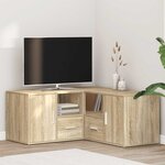 vidaXL Armoire d'angle chêne sonoma 160x40x45 cm bois d’ingénierie