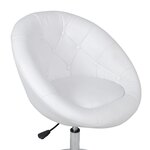 vidaXL Tabouret de bar Blanc Similicuir