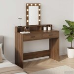vidaXL Table de Toilette Marron 100 x 41 x 140 cm Bois d'ingénierie