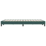 vidaXL Cadre de lit sans matelas vert foncé 120x220 cm velours