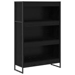 vidaXL Bibliothèque Chêne noir 80 x 30 x 155 cm Bois d'ingénierie