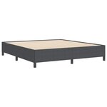 vidaXL Cadre de lit Gris foncé 180 x 200 cm Tissu en velours côtelé