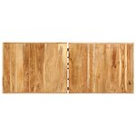 vidaXL Ensemble de bar 9 Pièces Bois d'acacia solide et cuir véritable