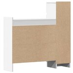 vidaXL Armoire à chaussures blanc 100 5x28x100 cm bois d'ingénierie