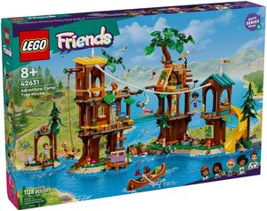 LEGO Friends - Set de la cabane dans l'arbre de la base de loisirs - 42631 : Aventures en plein air pour enfants