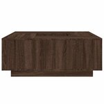 vidaXL Table basse chêne marron 100x100x40 cm bois d'ingénierie