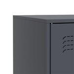 vidaXL Buffet anthracite 67x39x73 cm acier