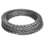vidaXL Fils barbelés hélicoïdaux rouleaux 2 Pièces acier galvanisé 100 m