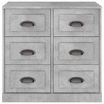vidaXL Buffet gris béton 70x35 5x67 5 cm bois d'ingénierie