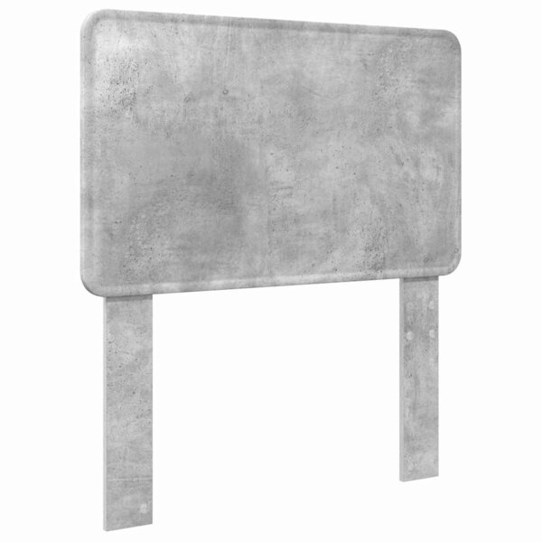 vidaXL Tête de lit avec tête de lit Gris béton 80 cm Bois d'ingénierie
