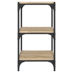 vidaXL Bibliothèque Chêne Sonoma 40x33x70 5 cm Bois d'ingénierie acier