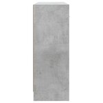 vidaXL Buffet gris béton 91x28x75 cm bois d'ingénierie