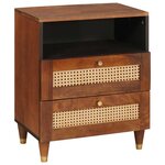 vidaXL Tables de chevet Marron 50 x 33 x 60 cm
