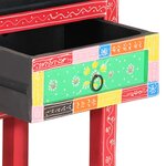 vidaXL Table console Multicolore 80 x 35 x 76 cm Bois d'ingénierie