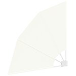 vidaXL Écran de confidentialité pour balcon Crème 115 x 115 cm tissu
