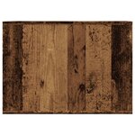 vidaXL Meuble de bac à litière pour chat vieux bois bois d'ingénierie