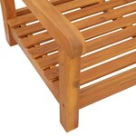 vidaXL Banc balançoire de jardin Marron 119 x 35 x 47 cm