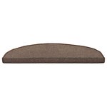 vidaXL Tapis d'escalier auto-adhésifs 15 Pièces Marron café