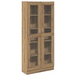 vidaXL Buffet haut chêne artisanal 82 5x30 5x185 cm bois d'ingénierie