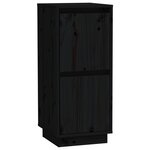 vidaXL Buffets 2 Pièces Noir 31 5x34x75 cm Bois massif de pin