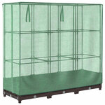 vidaXL Jardinière surélevée avec housse aspect rotin 120x40x123 cm