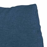 vidaXL Coussin de Dos Bleu 45 x 20 x 35 cm tissu