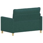 vidaXL Canapé Vert foncé 126 x 81 x 87 5 cm Tissu