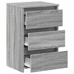 vidaXL Tables de chevet 2 Pièces Sonoma gris 40x35x62 5cm Bois ingénierie