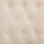 vidaXL Chaises à manger lot de 2 crème tissu